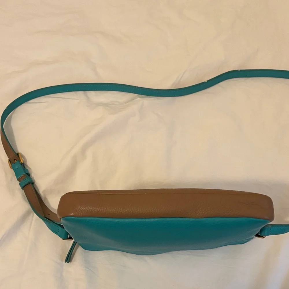 Marc by Marc Jacobs Turquoise and Tan Crossbody Bag - Picture 9 of 14